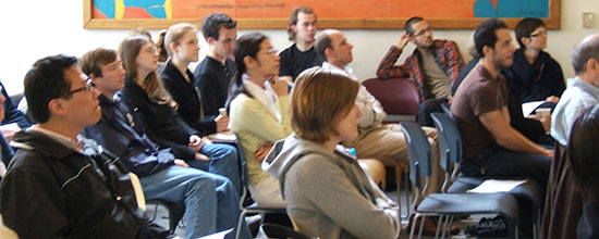 Photo of Linguistics colloquium audience